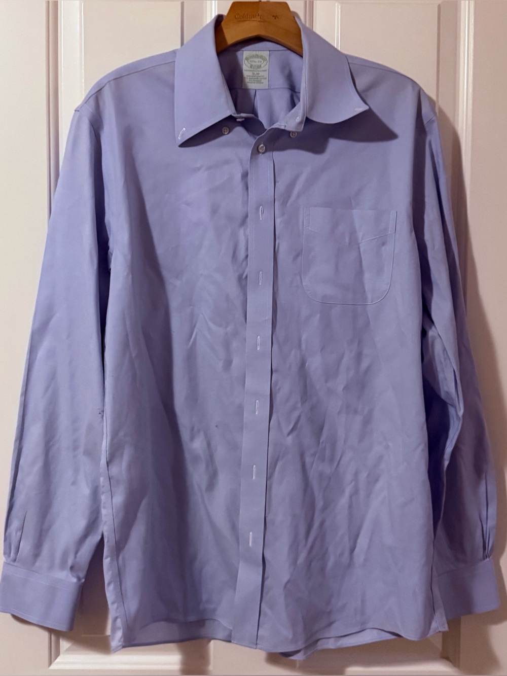 Brooks Brothers Classic Men's Dress Shirt - Light Blue 15 1/2 by 34 slim